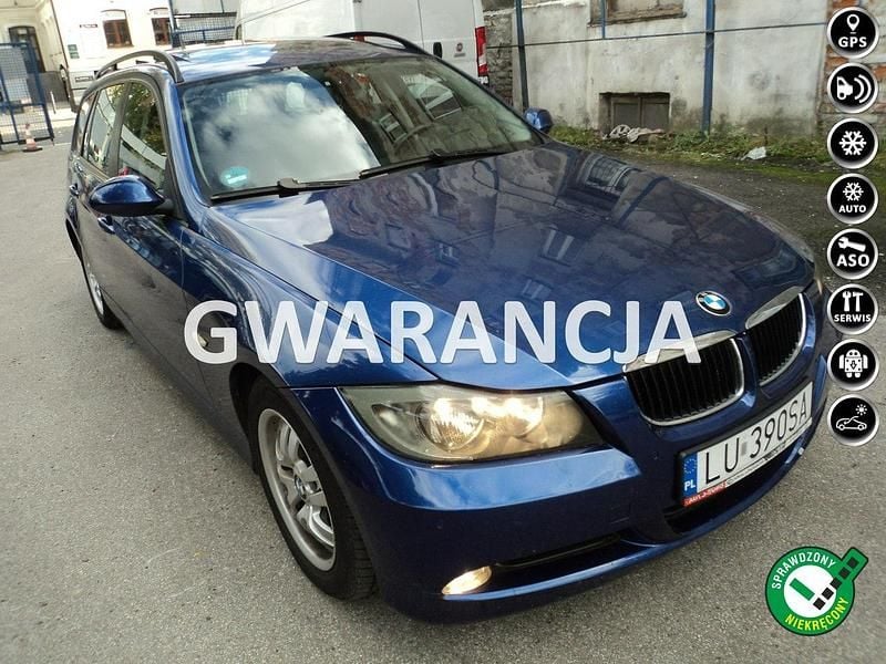 Niebieski Używany 2008 BMW 320 Kombi | 22 000 zł - Obraz 1/4