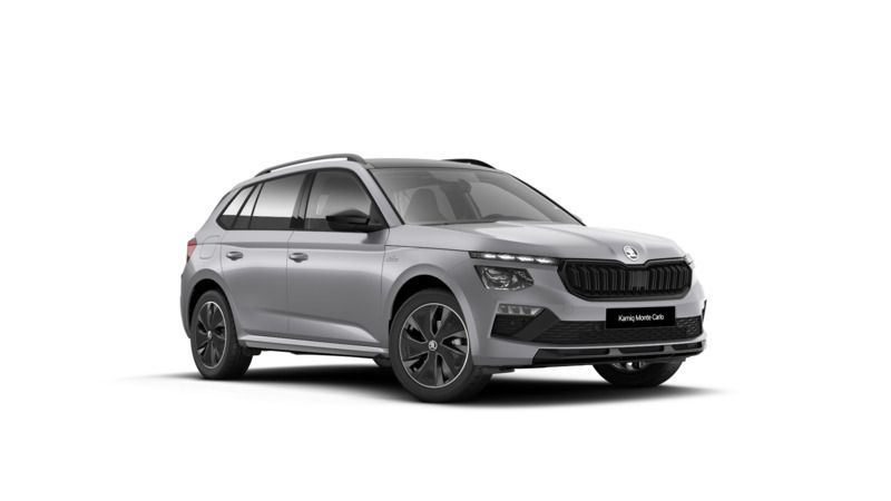 Srebrny brillant metalizowany Nowe 2025 Skoda Kamiq Monte Carlo SUV | 138 700 zł (Uczciwa cena) - Obraz 1/4