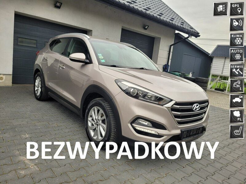 Szary Używany 2015 Hyundai Tucson SUV | 57 900 zł (Uczciwa cena) - Obraz 1/4