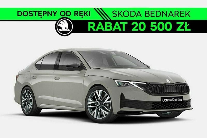 Szary Nowe 2025 Skoda Octavia SportLine Sedan/Limuzyna | 150 800 zł (Dobra cena) - Obraz 1/4