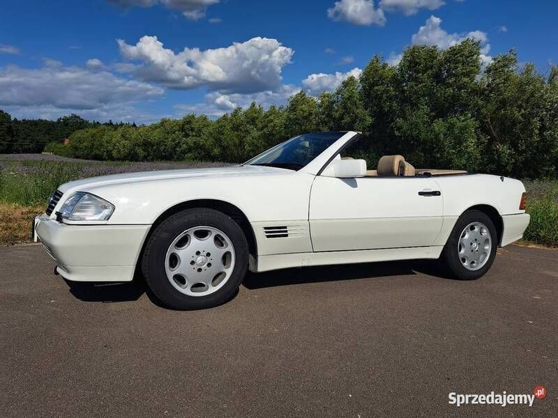 Biały Używany 1995 Mercedes SL320 Kabriolet | 65 000 zł - Obraz 1/4