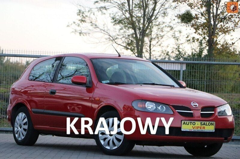 Czerwony metalik (metallic) Używany 2005 Nissan Almera Hatchback | 8900 zł - Obraz 1/4