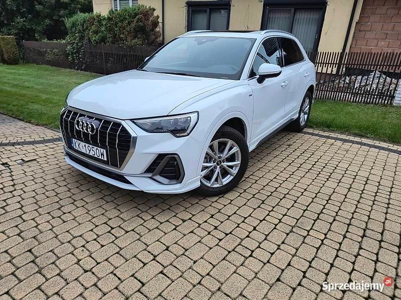 Biały Używany 2022 Audi Q3 S-Line SUV | 116 500 zł (Uczciwa cena) - Obraz 1/4