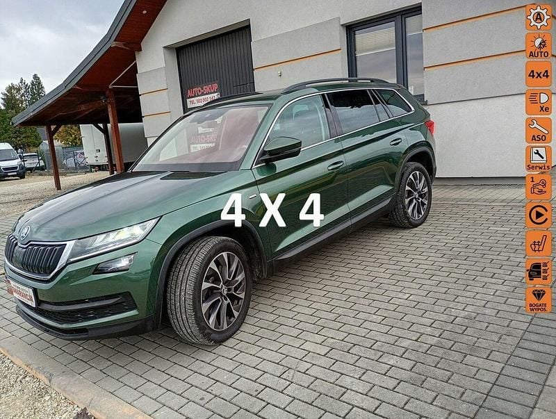 Zielony Używany 2020 Skoda Kodiaq Drive SUV | 119 500 zł (Uczciwa cena) - Obraz 1/4