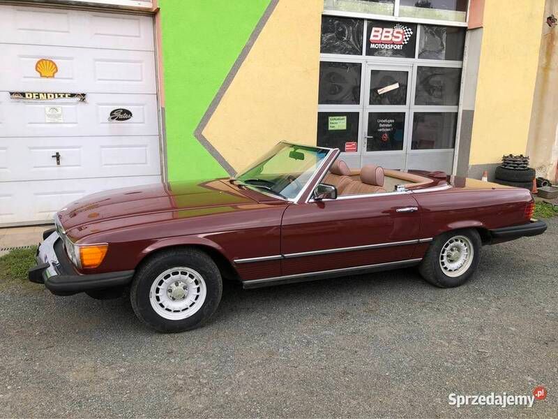 Bordowy Używany 1984 Mercedes SL380 Kabriolet | 68 000 zł - Obraz 1/4