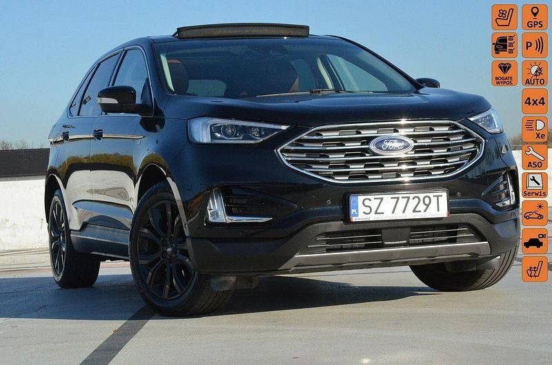Czarny Używany 2019 Ford Edge Vignale SUV | 92 900 zł (Dobra cena) - Obraz 1/4
