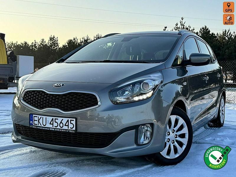 Szary (metalik) Używany 2015 Kia Carens Minivan | 27 900 zł (Dobra cena) - Obraz 1/4