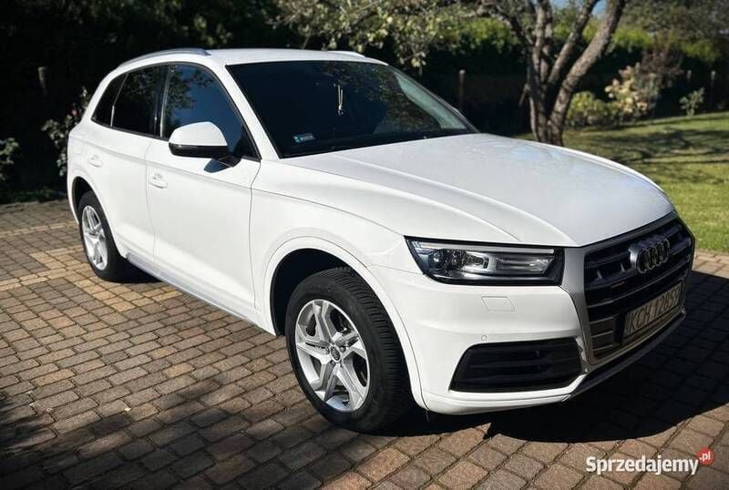 Biały Używany 2018 Audi Q5 SUV | 93 500 zł (Dobra cena) - Obraz 1/4