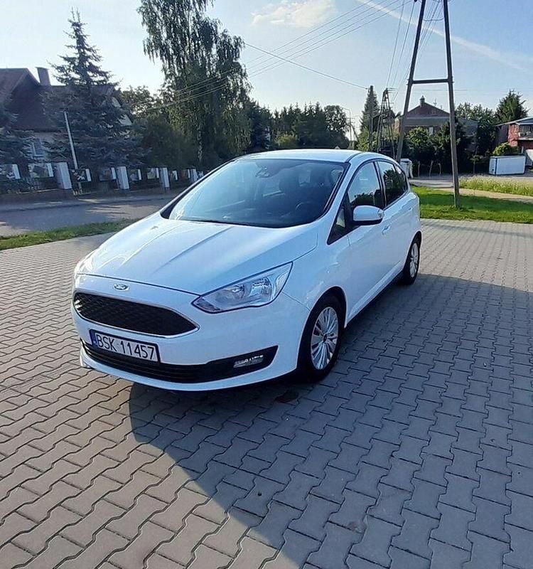 Biały Używany 2018 Ford C-MAX Minivan | 32 500 zł (Dobra cena) - Obraz 1/4