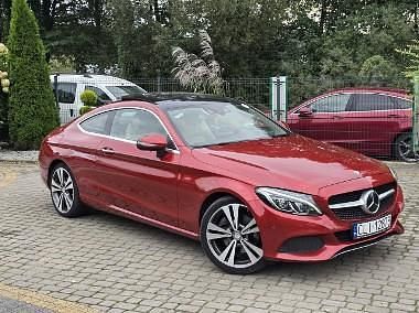 Bordowy Używany 2016 Mercedes C300 Coupe | 72 900 zł - Obraz 1/4
