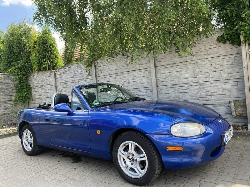 Niebieski Używany 2001 Mazda MX5 Kabriolet | 21 900 zł - Obraz 1/4