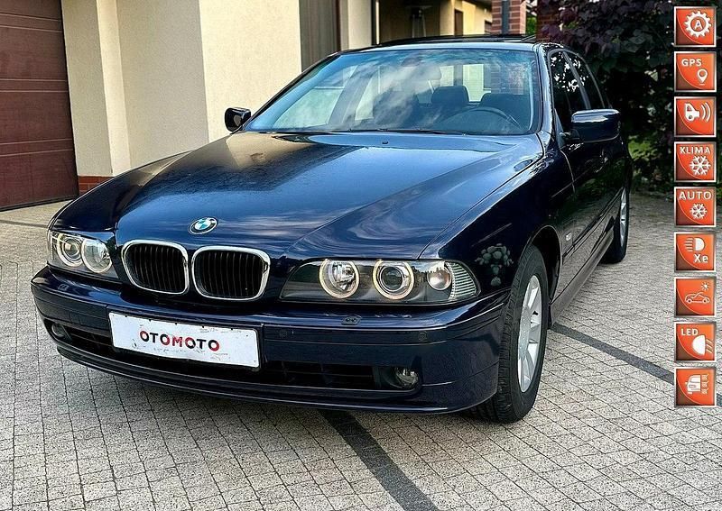 Niebieski Używany 2002 BMW 525 Sedan/Limuzyna | 12 900 zł - Obraz 1/4
