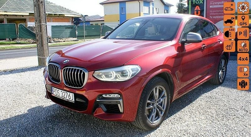 Bordowy Używany 2019 BMW X4 M Sport SUV | 184 700 zł - Obraz 1/4
