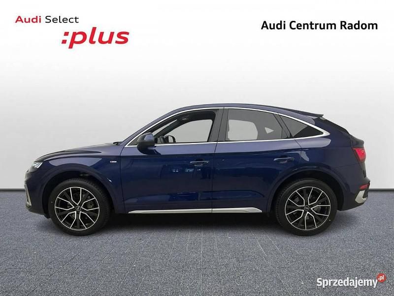 Niebieski Używany 2022 Audi Q5 Sportback S-Line SUV | 209 980 zł - Obraz 1/4