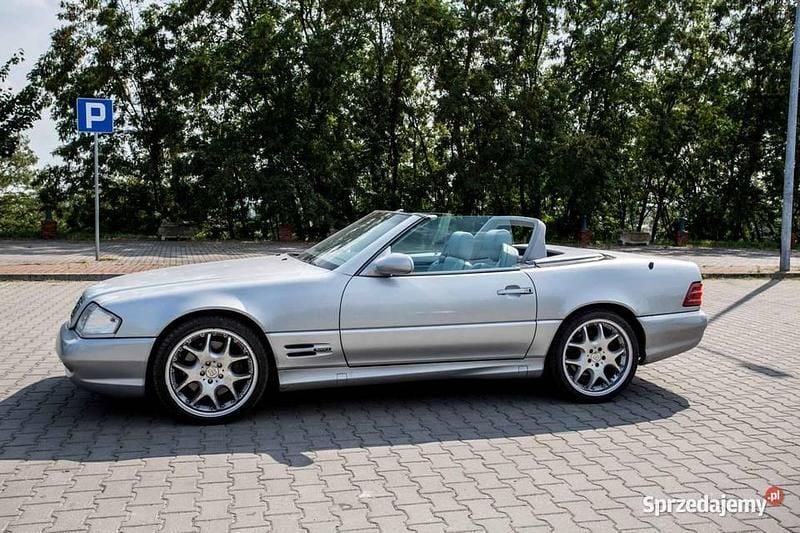 Srebrny Używany 1999 Mercedes SL500 AMG Kabriolet | 109 000 zł - Obraz 1/4