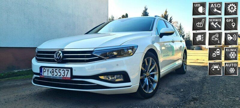 Biały Używany 2020 VW Passat Sedan/Limuzyna | 79 900 zł (Dość drogi) - Obraz 1/4