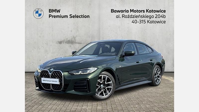 Zielony san remo metalizowany Używany 2022 BMW 420 Gran Coupé Shadowline Coupe | 179 900 zł (Uczciwa cena) - Obraz 1/3