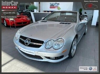 Srebrny Używany 2003 Mercedes SL500 Kabriolet | 88 999 zł - Obraz 1/4