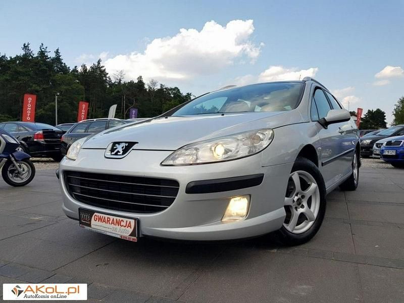 Srebrny Używany 2008 Peugeot 407 Premium Kombi | 18 500 zł - Obraz 1/1