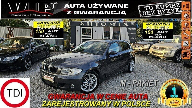 Czarny Używany 2006 BMW 118 Hatchback | 19 900 zł (Drogi) - Obraz 1/2