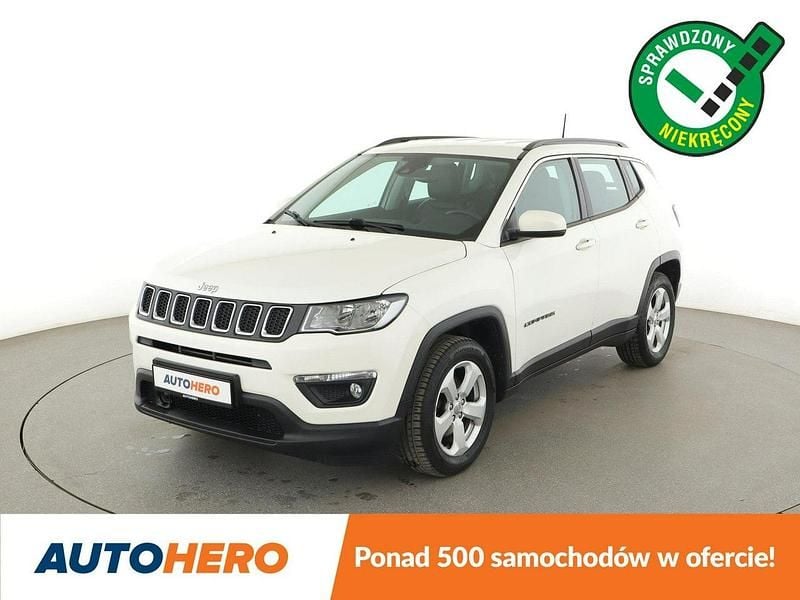 Biały Używany 2018 Jeep Compass SUV | 60 500 zł (Dobra cena) - Obraz 1/3