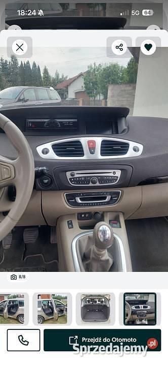 Złoty Używany 2010 Renault Grand Scénic III Minivan | 12 500 zł (Dobra cena) - Obraz 1/4