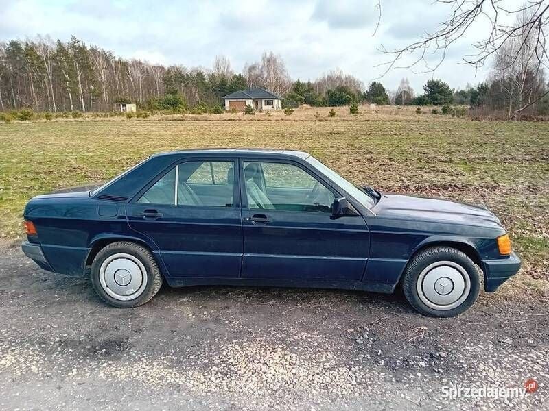 Granatowy Używany 1991 Mercedes 190 Sedan/Limuzyna | 20 000 zł - Obraz 1/4