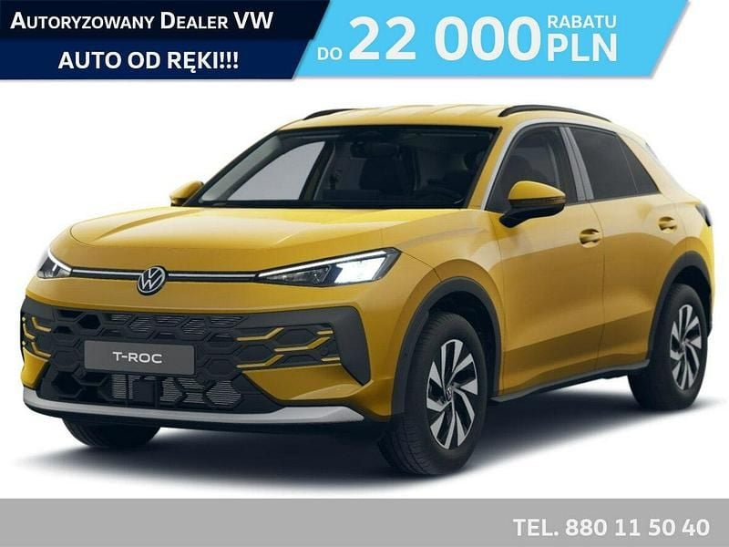 Żółty (metalik) Nowe 2025 VW T-Roc SUV | 113 530 zł (Uczciwa cena) - Obraz 1/4