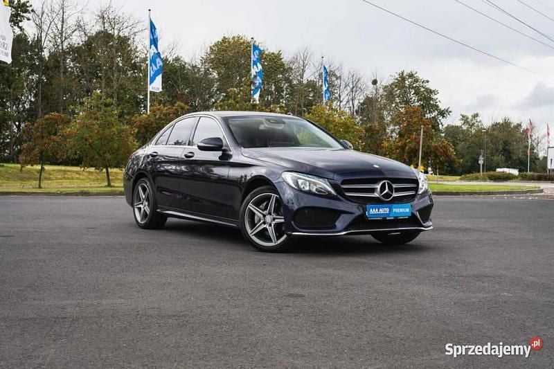 Niebieski Używany 2016 Mercedes C200 Sedan/Limuzyna | 78 999 zł - Obraz 1/4