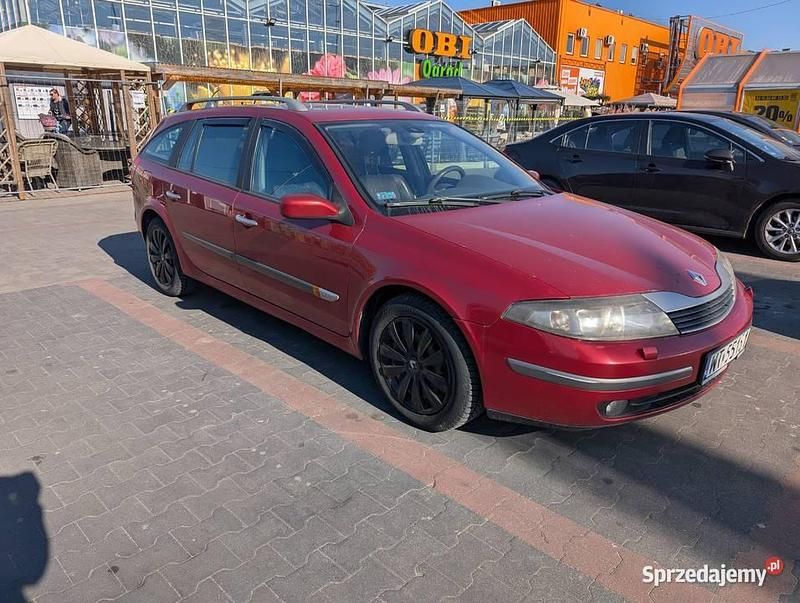 Czerwony Używany 2003 Renault Laguna II Kombi | 4000 zł - Obraz 1/4