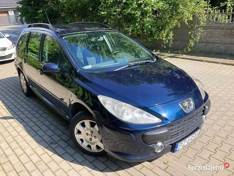 Granatowy Używany 2006 Peugeot 307 Kombi | 3500 zł (Dobra cena) - Obraz 1/4