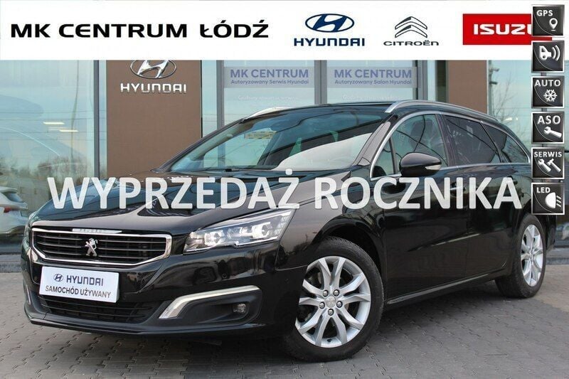 Czarny Używany 2017 Peugeot 508 Allure Kombi | 69 900 zł (Drogi) - Obraz 1/4