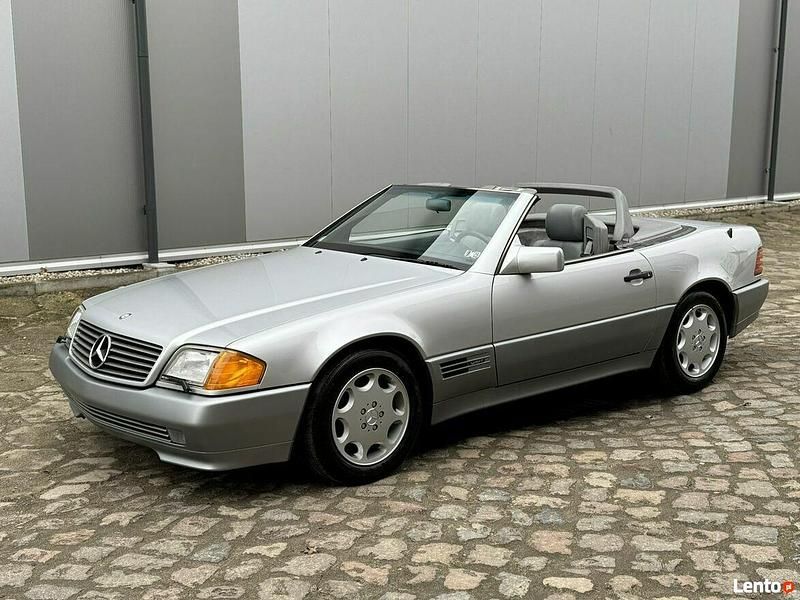 Srebrny Używany 1992 Mercedes SL500 Kabriolet | 59 900 zł - Obraz 1/4