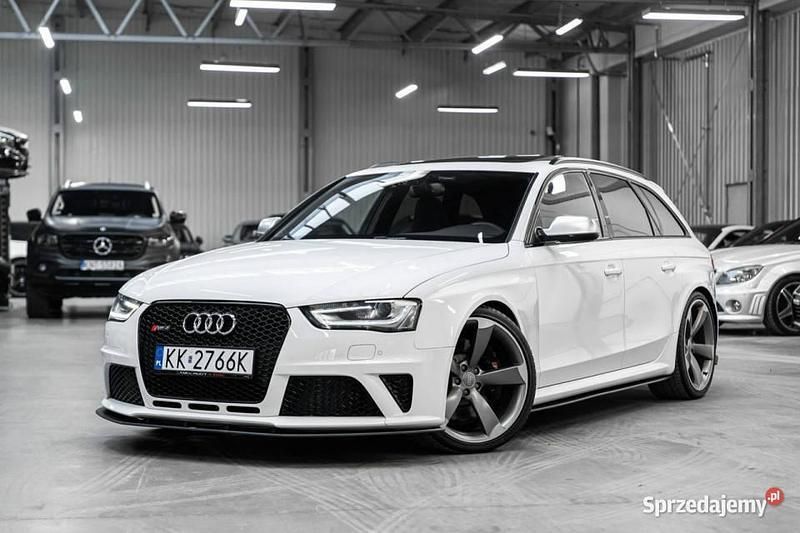Biały Używany 2014 Audi RS4 S-Line Kombi | 239 900 zł - Obraz 1/4