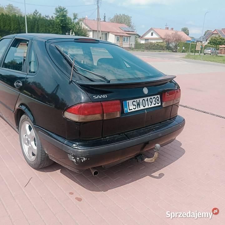 Czarny Używany 1999 Saab 9-3 Hatchback | 2500 zł - Obraz 1/4