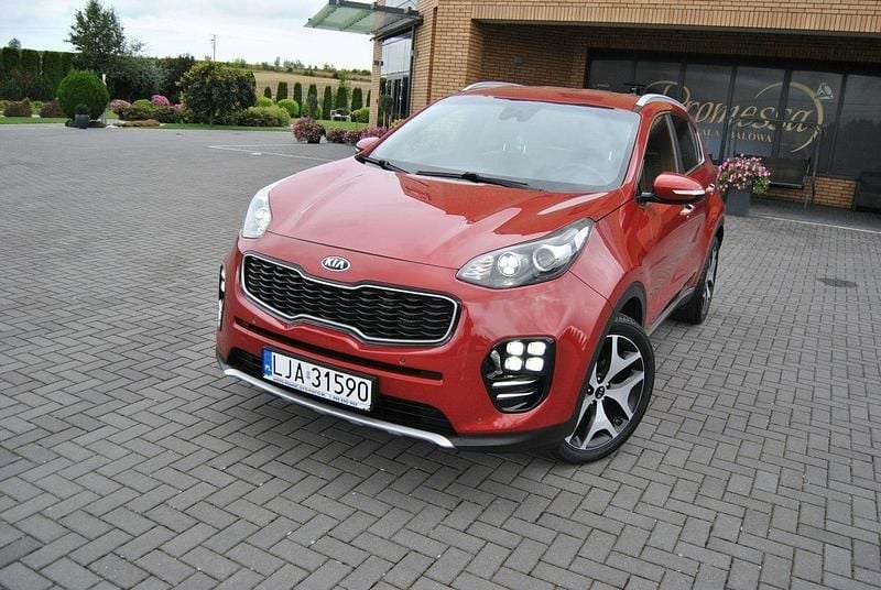 Bordowy Używany 2016 Kia Sportage GT-Line SUV | 61 900 zł (Uczciwa cena) - Obraz 1/4