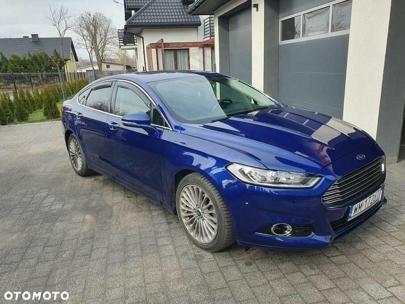 Niebieski Używany 2016 Ford Fusion Titanium Sedan/Limuzyna | 45 999 zł (Dobra cena) - Obraz 1/4