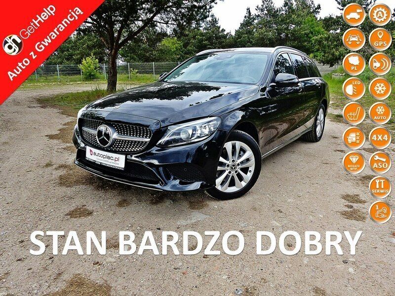 Czarny Używany 2019 Mercedes C220 Kombi | 89 990 zł (Uczciwa cena) - Obraz 1/4