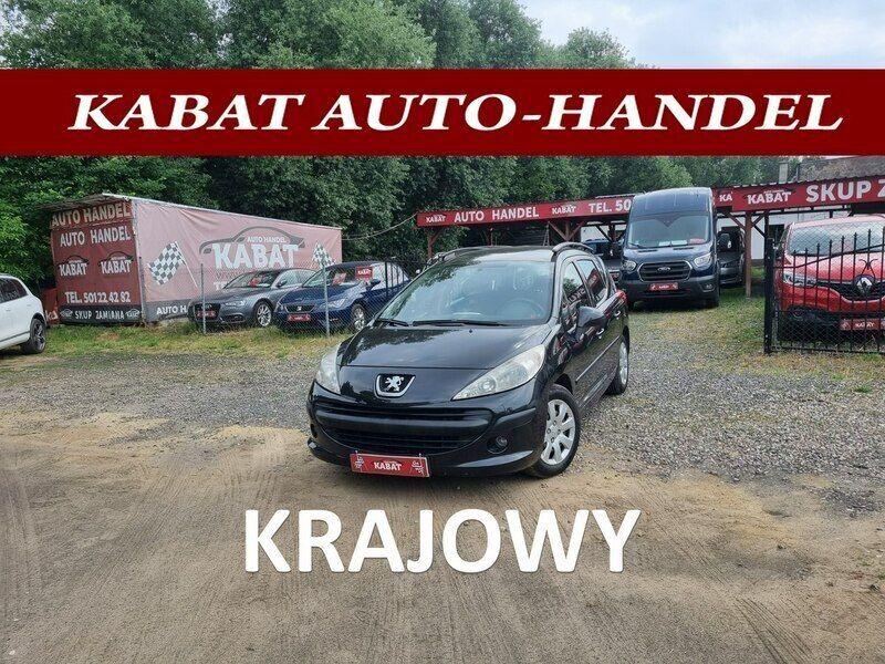 Czarny Używany 2007 Peugeot 207 Kombi | 3900 zł - Obraz 1/4