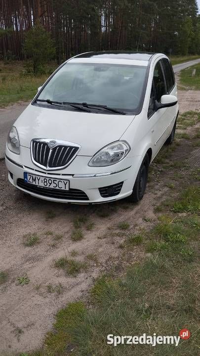 Biały Używany 2010 Lancia Musa Minivan | 13 000 zł - Obraz 1/4