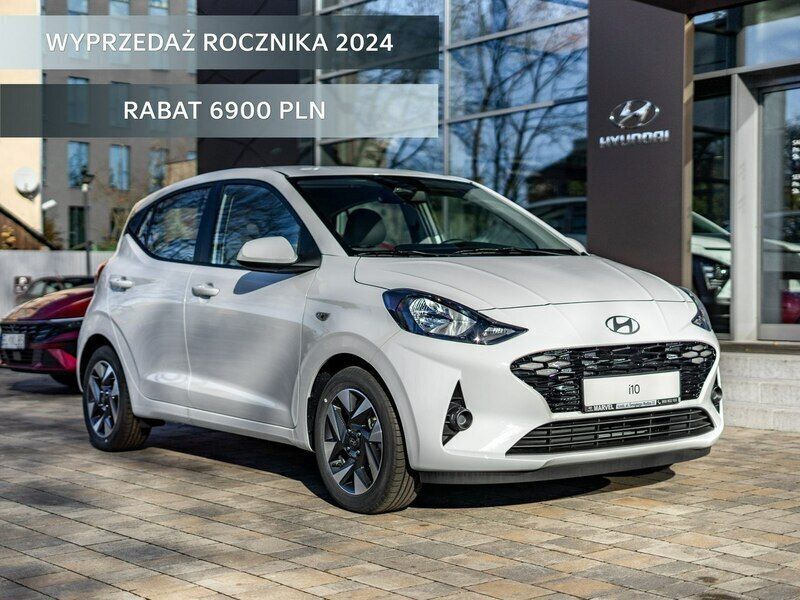Biały Nowe 2024 Hyundai i10 Hatchback | 70 900 zł - Obraz 1/4