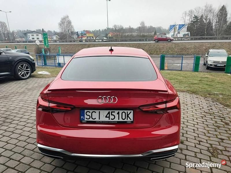 Używany Audi A5 Sportback S-line plus 204 KM (150 kW) 2021 Czerwony Hatchback