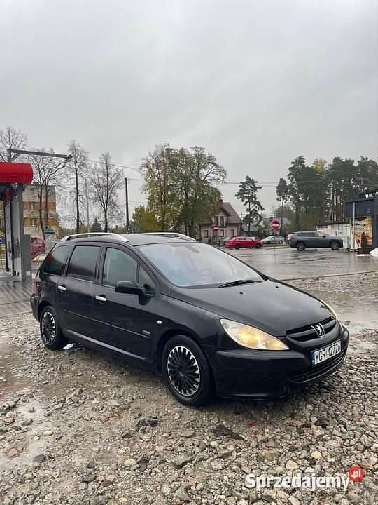 Czarny Używany 2005 Peugeot 307 Kombi | 3300 zł (Dobra cena) - Obraz 1/4