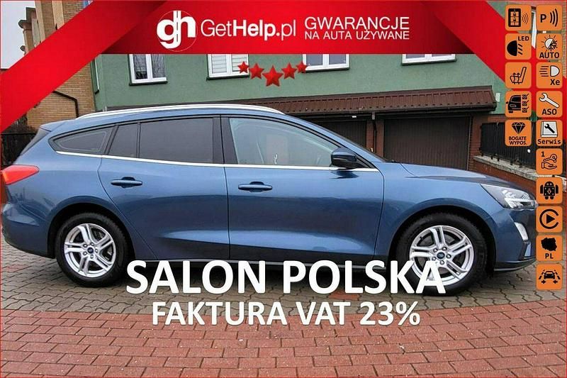 Niebieski jasny (metalik) Używany 2020 Ford Focus Kombi | 43 888 zł (Dobra cena) - Obraz 1/3