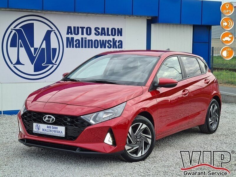 Używany Hyundai i20 100 KM (73 kW) 2021 Czerwony ciemny (metalik) Hatchback