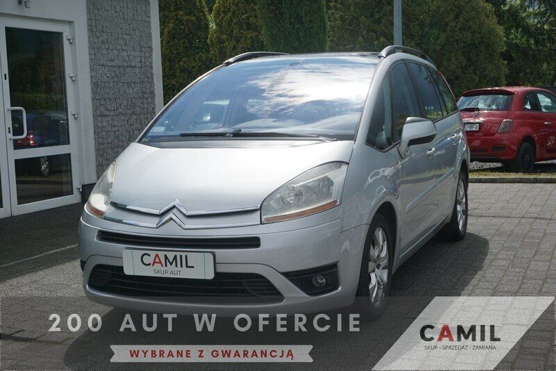 Srebrny (metalik) Używany 2007 Citroën Grand C4 Picasso Minivan | 13 400 zł - Obraz 1/3
