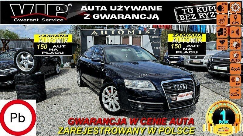 Czarny Używany 2005 Audi A6 Sedan/Limuzyna | 27 900 zł - Obraz 1/3
