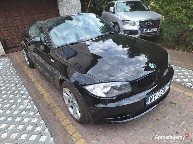 Czarny Używany 2010 BMW 118 Cabriolet Kabriolet | 25 900 zł - Obraz 1/4