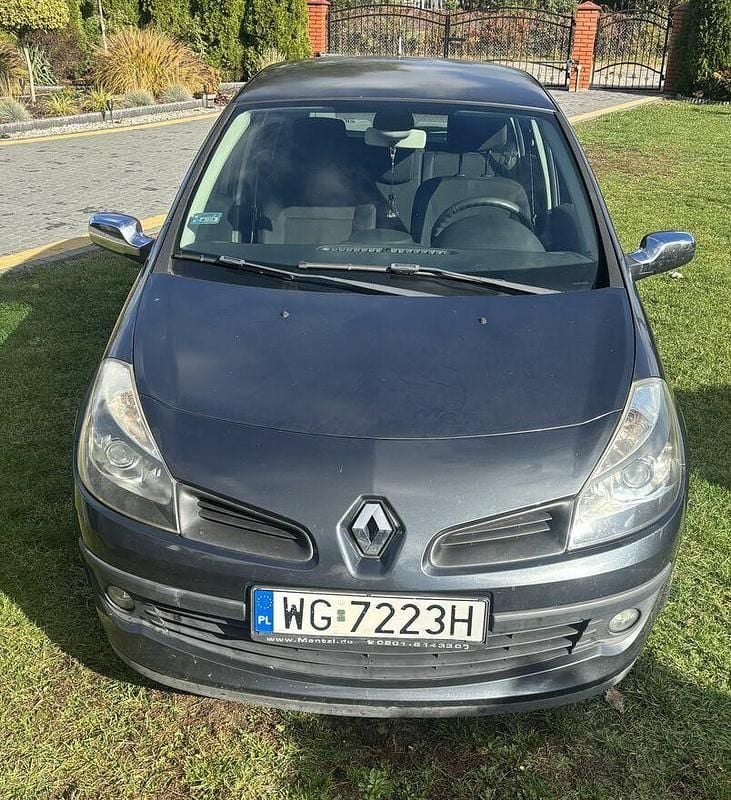 Szary Używany 2007 Renault Clio III Hatchback | 6000 zł (Dobra cena) - Obraz 1/4