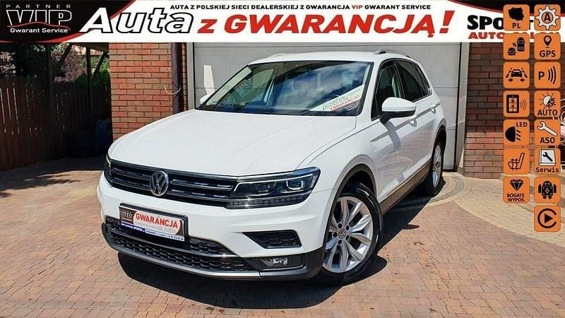 Biały Używany 2018 VW Tiguan Highline SUV | 91 500 zł (Drogi) - Obraz 1/4